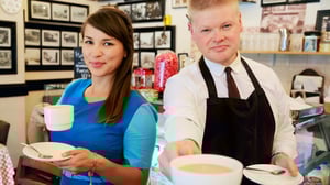 Rentoa ruokaa Lontoossa