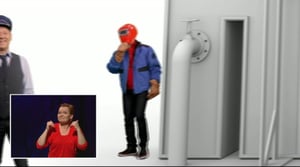 Hommat hoituu (viittomakielelle tulkattuna)