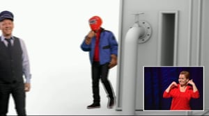 Hommat hoituu (viittomakielelle tulkattuna)