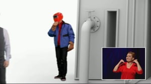 Hommat hoituu (viittomakielelle tulkattuna)