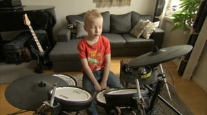 Henkilökuva: Rumpalipoika Justus