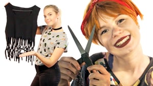 DIY: Emma ja Milla: T-paitojen tuunaus vain saksilla