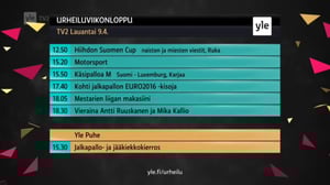 Urheiluviikonloppu: 09.04.2016 12.40