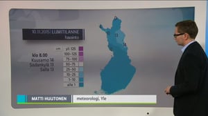 Sääennusteita: Sääennuste klo 18 (S): 10.11.2015 19.11