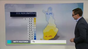 Sääennusteita: Sääennuste klo 18.00 (S): 21.12.2015 18.24