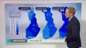 Sääennusteita: Sääennuste klo 18.00 (S): 02.01.2016 18.13