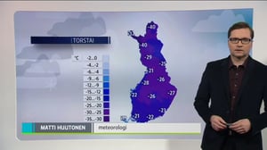 Sääennusteita: Sääennuste klo 18.00 (S): 08.01.2016 18.28