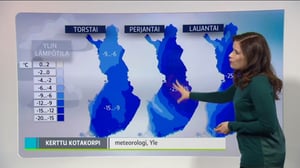 Sääennusteita: Sääennuste klo 18 (S): 13.01.2016 18.31