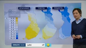 Sääennusteita: Sääennuste klo 9:00 (S): 16.03.2016 09.37