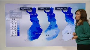 Sääennusteita: Sääennuste klo 18 (S): 22.03.2016 18.42