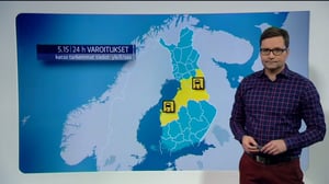 Sääennusteita: Sääennuste klo. 6.30: 24.03.2016 06.47
