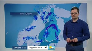 Sääennusteita: Sääennuste klo 9.00 (S): 08.04.2016 09.19