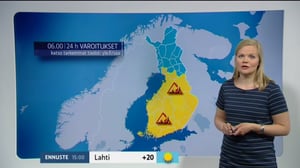 Sääennusteita: Sääennuste klo 9.00: 06.05.2016 09.20