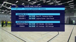Futsalin final four: Välierät: 14.01.2017 16.57