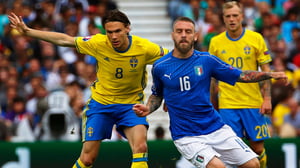 Jalkapallon EURO 2016: ITA - SWE: 17.06.2016 15.29