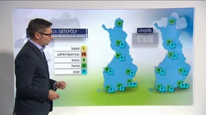 Sääennusteita: Sääennuste klo 18 (S): 10.08.2016 18.25