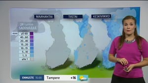 Sääennusteita: Sääennuste klo 9.00: 26.09.2016 09.18