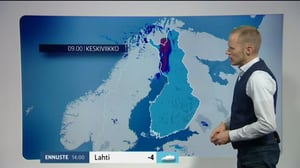 Sääennusteita: Sääennuste klo 9.00 (S): 14.12.2016 09.22