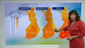 Sääennusteita: Sääennuste klo 18.00 (S): 11.06.2016 18.13