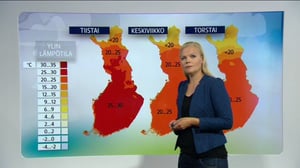 Sääennusteita: Sääennuste klo 18 (S): 25.07.2016 18.24