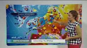 Sääennusteita: Sääennuste klo 9.00: 07.09.2016 09.20