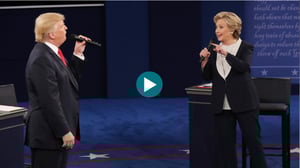 Yle Uutisluokka Triplet: Trumpin ja Clintonin toinen vaaliväittely oli tasapeli (S): 10.10.2016 10.35