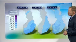 Sääennusteita: Sääennuste klo 18 (S): 24.10.2016 19.29