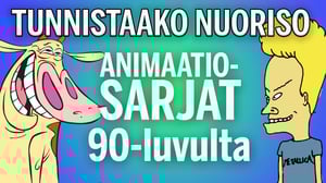 Tunnistaako Nuoriso 90-luvun animaatiosarjat