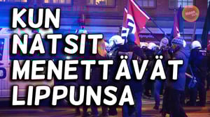 Uusnatsit menettivät lippunsa heti Kallioon astuttuaan
