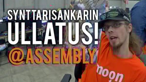 Synttärisankaria yllättämässä