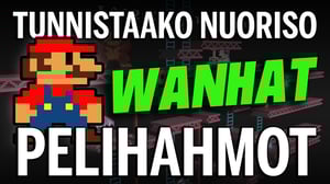 Tunnistaako nuoriso wanhat pelihahmot?