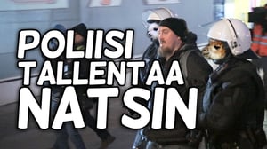 Uusnatsien mielenosoitus alkoi kiinniotolla