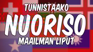 Tunnistaako Nuoriso lippuja?