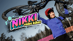 Nikki rides bikes