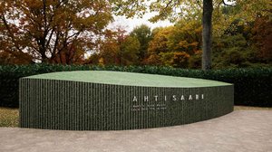 Presidentti Ahtisaaren hautamuistomerkin paljastustilaisuus