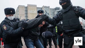 Moskovassa mielenosoitus Aleksei Navalnyin tueksi – lähetyksessä häiriöitä: 23.01.2021 16.49