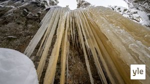 Luonnosta löytyy nyt näyttäviä jääputouksia: 10.02.2021 10.56