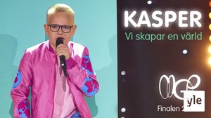 Kasper framför sin låt Vi skapar en värld (S): 11.02.2021 12.00