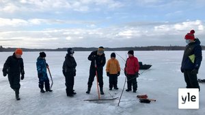 Mitä löytyy koululaisten kalaverkoista? - Lakkautettavan kyläkoulun oppilaat lähtevät viimeistä kertaa verkoille: 26.03.2021 09.19