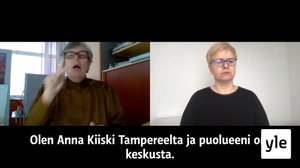Viittomakieliset kuntavaaliehdokkaat: Anna Kiiski (kesk.), Tampere: 18.05.2021 15.00