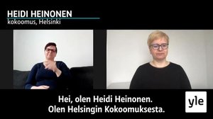 Viittomakieliset kuntavaaliehdokkaat: Heidi Heinonen (kok.), Helsinki: 18.05.2021 15.00