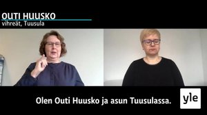 Viittomakieliset kuntavaaliehdokkaat: Outi Huusko (vihr.), Tuusula: 18.05.2021 15.00