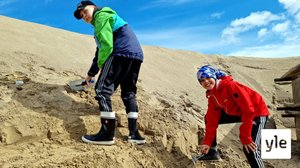 Hiekka muuttuu pelihahmoiksi koululaisten käsissä Lappeenrannassa: 25.05.2021 10.25