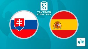 Jalkapallon Euro 2020: Slovakia - Espanja, taktinen kuvakulma: 23.06.2021 21.01