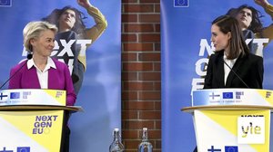 Ylen erikoislähetys EU:n von der Leyenin vierailusta: 04.10.2021 18.07
