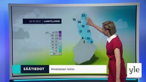 Sääennuste klo 18.00: 26.10.2021 18.29