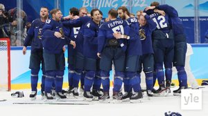Suomi juhlii historiallista jääkiekon olympiakultaa: 20.02.2022 10.21