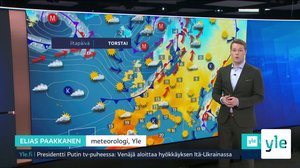 Sääennuste klo 7.40: 24.02.2022 08.06