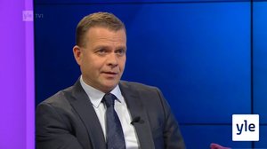 Vieraana oppositiopuolue kokoomuksen puheenjohtaja Petteri Orpo: 05.10.2019 10.45