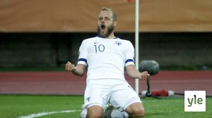 Huuhkajien EM-karsintojen huipennus alkamassa - Teemu Pukki Huuhkajien tiedotustilaisuudessa : 11.11.2019 14.57